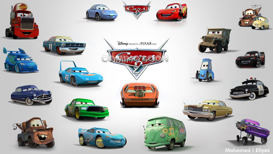 pixar characters list. Cars 2