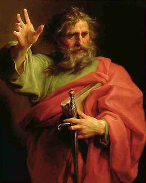 St. Paul, painted by Pompeo Giralamo Batoni (1708-1787), 