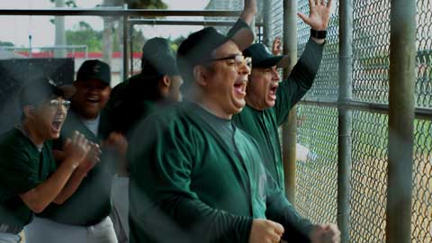Baseball also offers the film's best comic moments.