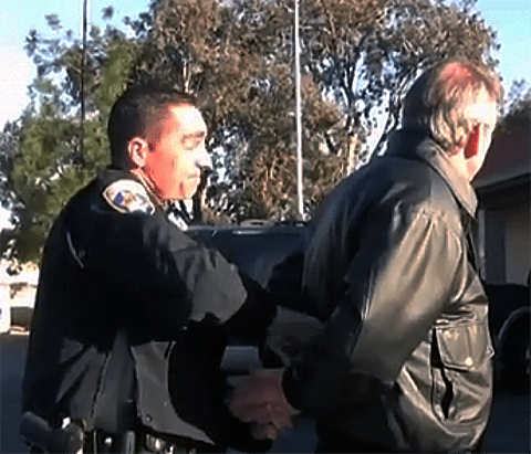 Coronado being arrested